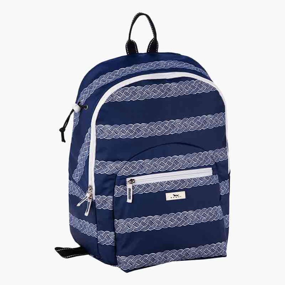 New, Scout Big Draw Backpack Navy Patterned